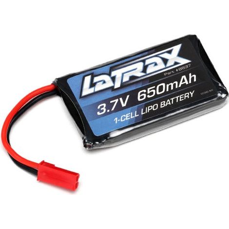 650 mAh 3.7 Volt 1-Cell LiPo Battery