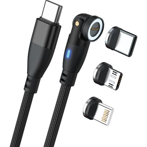 RealPower MagneticCharge 100 cable USB 1 m USB C Negro (1/5)