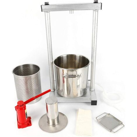 12L Edelstahl Obstpresse Obstpresse Saft Mühle Weinpresse Apfelpresse Obstmühle Saftpresse (1/5)