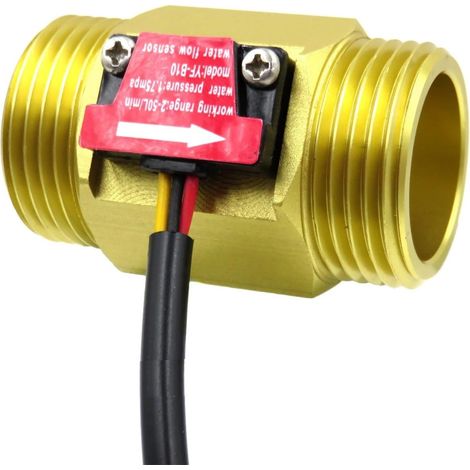 YF B10 5 24 V DC G1 poucescapteur de débit d eau Hall compteur de débit 2 50L sur min débitmètre