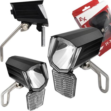 Dynamo-Fahrradfrontlampe mit 45 LUX Dauerlicht (1/5)