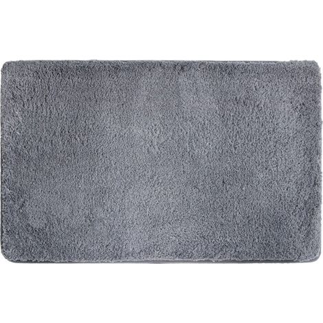 50x80cm Tapis de Bain Antidérapant à Poils Longs en Microfibre, Tapis de Sol Lavable en Machine la Douche et la Salle de Bain (1/5)