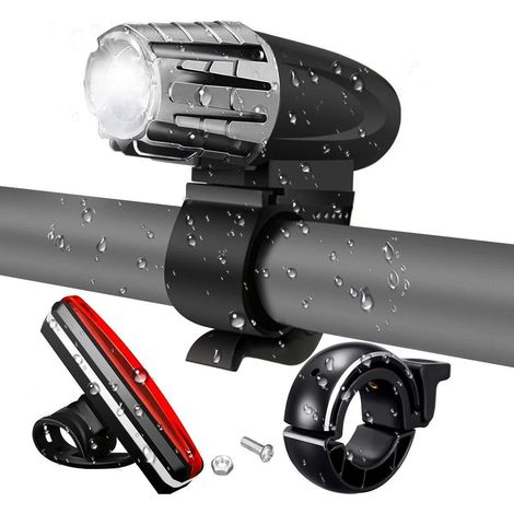 Phare de vélo à LED, 320 lumens, pour le cyclisme urbain, le cyclisme sur route ou une utilisation nocturne, pour un usage quotidien et les déplacements urbains.-AquaForge (1/5)