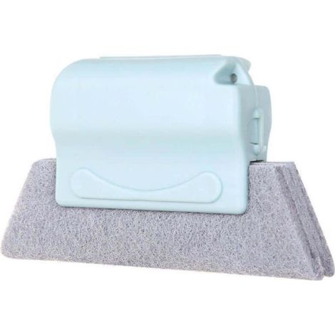 Brosse De Nettoyage - 1 Pièce - Brosse À Fente Pour Portes Et Fenêtres - Tête Rigide En Tampon À Récurer - Poignée En PP - 14 X 2,5 X 8 Cm (1/5)