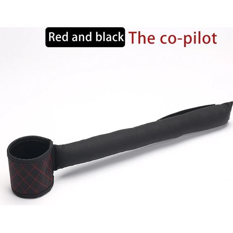 (1 pièce rouge Co-Pilot) Poches de remplissage d'espace pour siège auto en cuir, coussin anti-fuite multifonctionnel, rembourrage doux, porte-cartes et organisateurs de rangement pour téléphone (1/5)