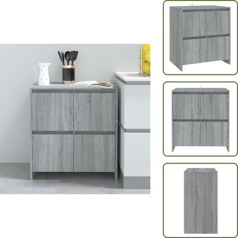 Buffet Sonoma gris 70x41x75 cm Bois d'ingénierie - Buffet - Meuble De Rangement - Armoire - Commode - Salon (1/5)