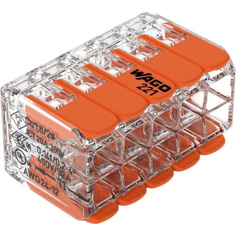Wago Compact Hebelklemme 10 Leiter 0,14 - 4 mm² - 5 Stück (1/3)