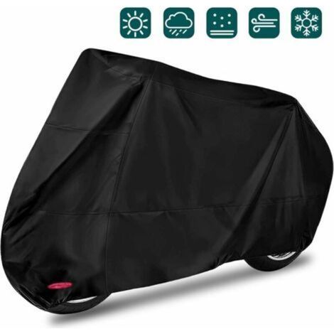 Housse de moto imperméable 245x105x125cm – Tissu Oxford 210D résistant aux UV et intempéries – Sac de rangement inclus (1/5)