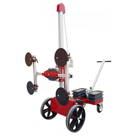 Matisère – Chariot porte vitres à ventouse – Charge max 250kg – 4 ventouses réglables – Treuil de levage – 718100 (1/5)