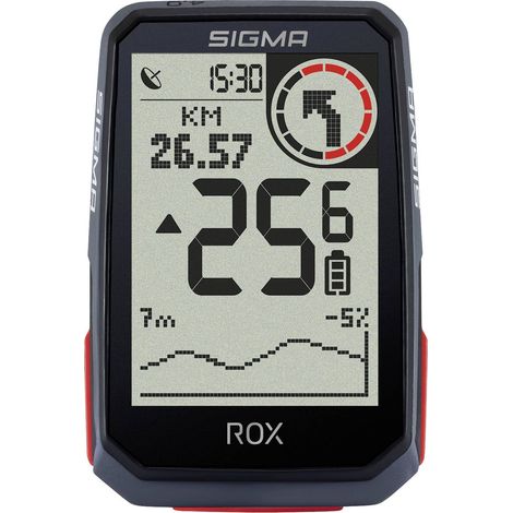 Ordinateur de vélo GPS Sigma ROX 4.0 – Écran transflectif 2.4" – Autonomie 25h – Étanche IPX7 – Navigation avec GLONASS