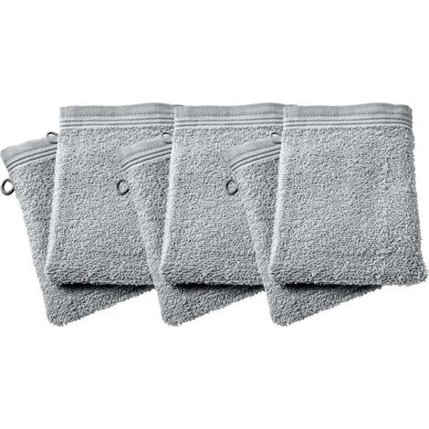 Gant de toilette - COTON PUR - Spa Perle - Lot 6 - 15x21 cm - 400 g/m² (1/5)