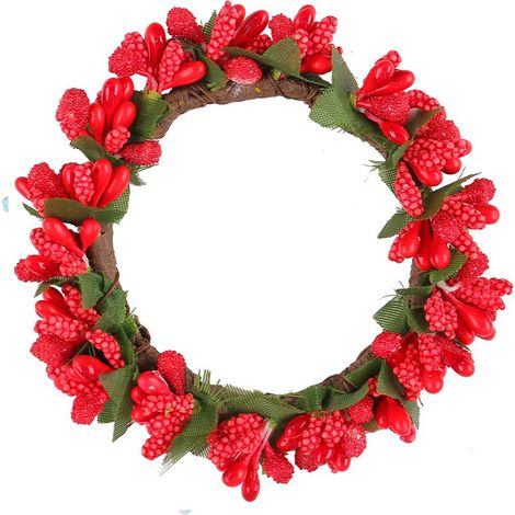 Ensemble de 4 bougies LED sans flamme, à piles, pour décoration de couronnes et de centres de table, rouge (1/5)