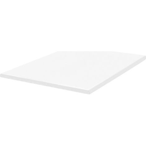 Mattress Topper White PU Foam Polyester Cover EU King Size 160 x 200 cm Comfort Layer Pad CALM (1/5)