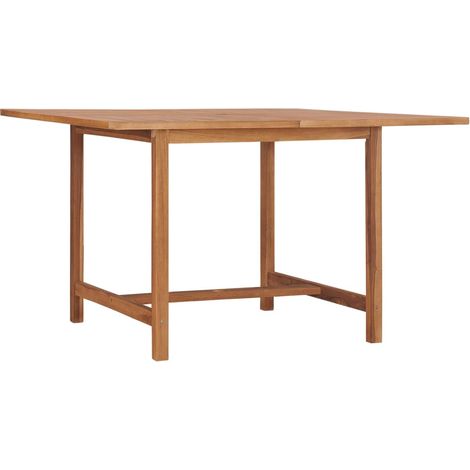 Table à dîner de jardin 110x110x75 Bois massif de teck (1/5)