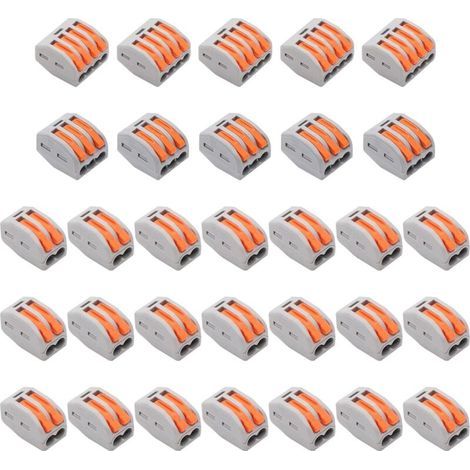 Set di 28 connettori per cavi ZOLGINAH, morsettiere per terminali elettrici, connettori per fili con steli a molla, componenti di cablaggio a innesto per elettrodomestici e controlli elettrici. (1/5)
