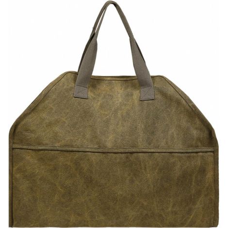 Canvas Brennholztasche mit Griff Large Kapazität Robuste