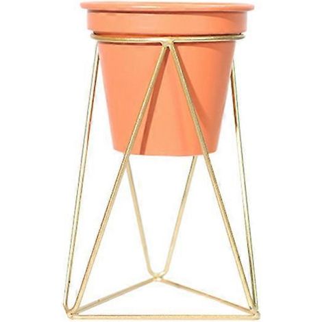 Pflanzgefäß mit Ständer für Topfpflanzen, modern, Metallblumentopf, Zimmerpflanzenpräsentation – mittlere Größe