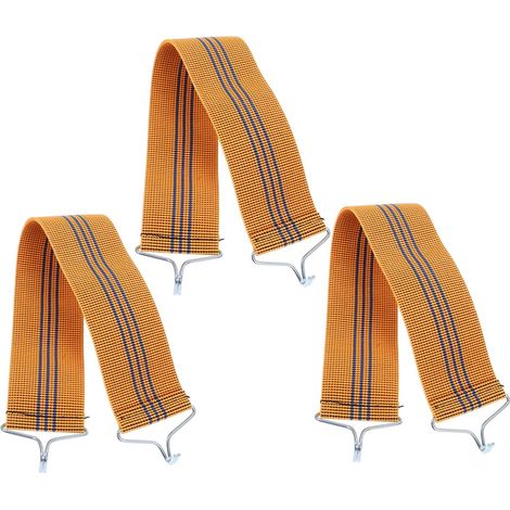 Sangle de Renfort pour Chaise Longue 3 Pièces en Nylon Jaune (1/5)