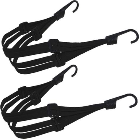 Lot de 2 sangles de fixation pour casque de moto, cordes élastiques pour sacs et bagages, accessoires pour transport (1/5)