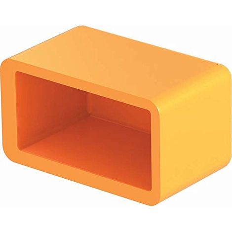 OBO Bettermann Capuchon de protection pour rail profilé 38,6x21,6x16 polyéthylène orange pastel RAL 2003, 1124502
