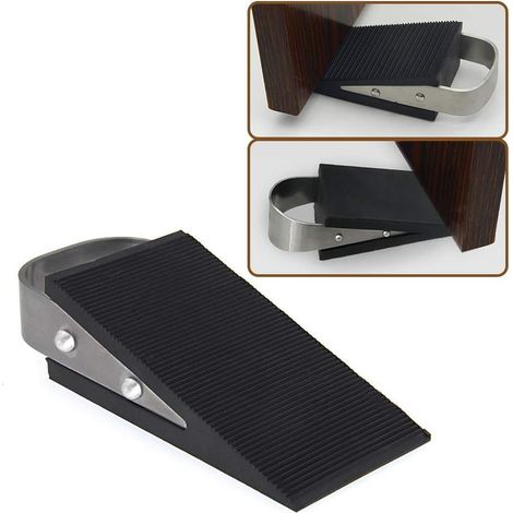 Cale Porte, Pack 1 Cale de Porte Caoutchouc Mise A Niveau Arret de Porte, pour Les Carrelages, Les Tapis (1/5)