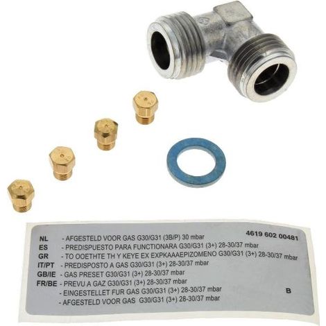 JEU D'INJECTEURS BUTANE/PROPANE POUR TABLE DE CUISSON WHIRLPOOL - C00506571