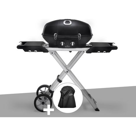 Barbecue à gaz Travel Q PRO 285X avec chariot pliant + Housse de protection - Napoleon