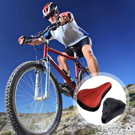 Coussin De Selle - Gel Souple Et Impermeable - Pour Velo De Route VTT Ou Ville - 1 Unite (1/5)
