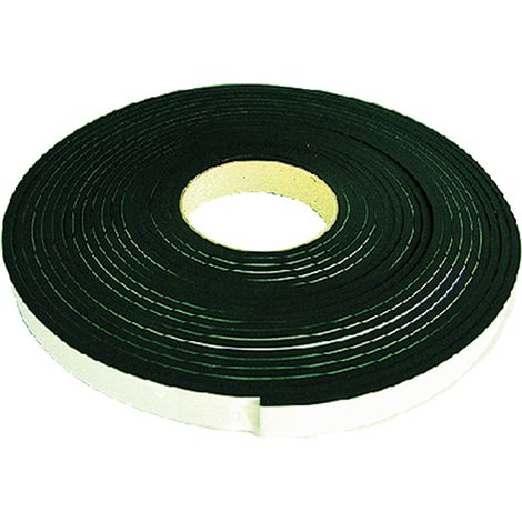 GUARNIZIONE IN GOMMA ADESIVA 'MUSS' NERO - mm 20 x 10 - mt. 5  - GEKO