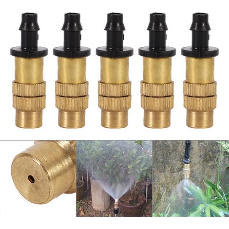 Set mit 5 verstellbaren Messing-Sprühdüsen für die Gartenbewässerung (1/5)