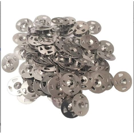 Entretoise À Griffes - 28 mm - Galvanisée - Pour Panneaux Isolants Et Prêts À Carreler - Fixation Sur Bois Et Structures En Bois - 100 Pièces (1/5)