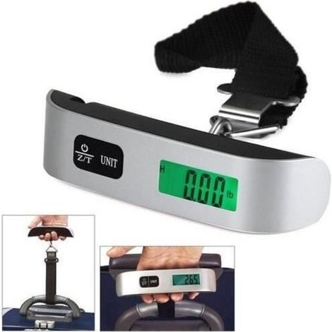 Hosted Weigh LCD Mini Digital Luggage Scale, 50kg Capacity (1/4)