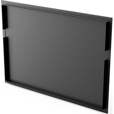 Couvercle de barbecue encastrable Kitaway 75×3×62,5 cm Couvercle de barbecue en acier noir (1/5)