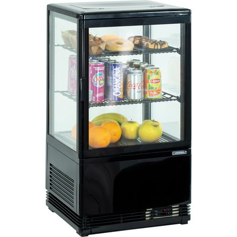 Refrigerador Casselin mini vitrine réfrigérée positive 58L ventilado