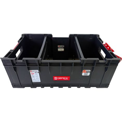 Qbrick System ONE Box 1.0 Plus, contenedor apilable 576 x 359 x 237 mm, 35 l, apilable (versión antigua) + separadores