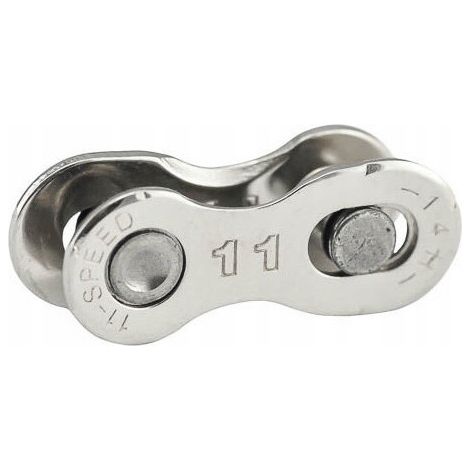 SunRace CNQ11 11-Gang silbernes Fahrradkettenglied (1/2)