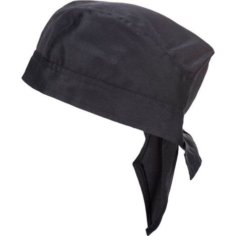 Pañuelo de cocina estilo bandana ajustable color negro S903