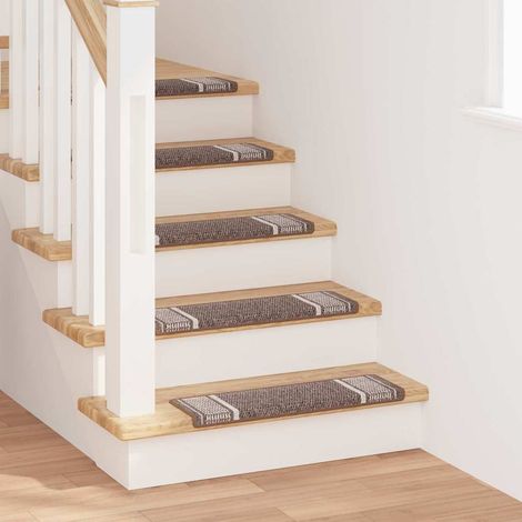 Self-adhesive Stair Mats 15 pcs 65 x 21 x 4 cm Non-Slip Brown vidaXL (1/5)