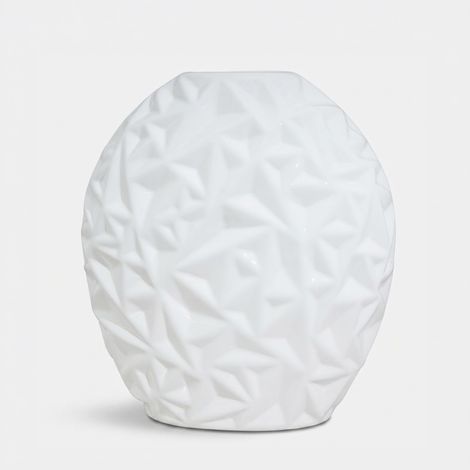 Vaso tondo alto in ceramica da arredo Eolie (1/3)