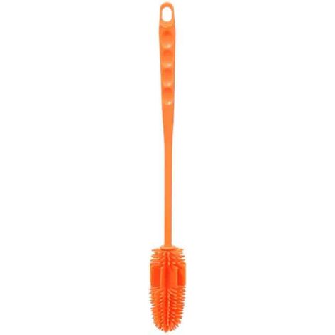 Brosse À Bouteilles - Manche Long Et Flexible - Pour Bouteilles Isolées, Verres Étroits, Carafes, Vases Et Tasses - 1 Pièce (1/3)