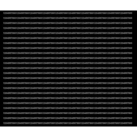Números adhesivos autoadhesivos de 3 mm, color negro brillante. (1/3)