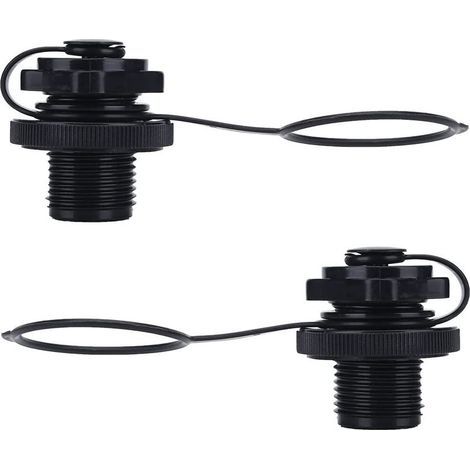 2 Pcs Valve de Bateau Gonflable, Valve à vis Universelle, Valves d'air Adaptateur de Soupape Bouchons, pour Gonflable en Caoutchouc Canot Raft Piscine Piscine Bateau De Pêche (1/5)