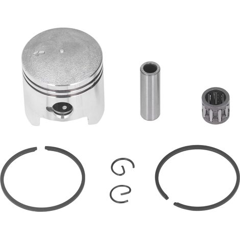 Jeu de Segments de Piston, Kit de Segments d'axe de Piston Kit de Reconstruction de Segment de Piston en Alliage d'acier de 40 Mm avec Accessoires pour 2 Temps 49 50. (1/5)