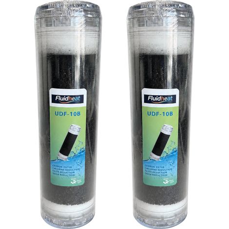 Lot de 2 cartouches charbon actif 10" Fluidheat (1/3)