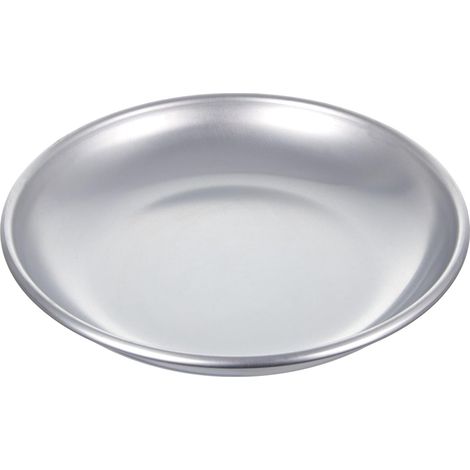 24 cm große Meeresfrüchteplatte aus silbernem Aluminium (1/4)