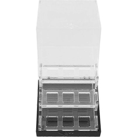 Coffret de présentation pour pierres précieuses en acrylique transparent multicouche, composé de 4 pièces (1/5)