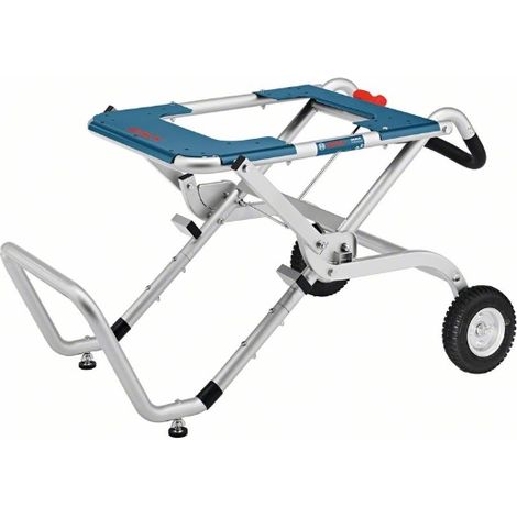 Bosch Professional GTA 60 W - Mesa de transporte para sierra de mesa ( larg.1,20 m x alt. 0,62 m, neumáticos, plegable) (1/5)