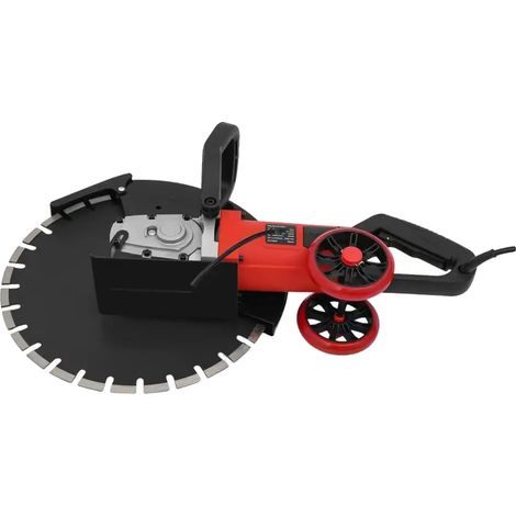 Sega elettrica per calcestruzzo, motore potente, struttura resistente, colore rosso, spina europea 220V-240V (1/2)
