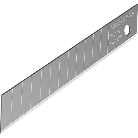 CUCHILLAS STANLEY SNAP-OFF 18 mm/10 x 10 (100) piezas