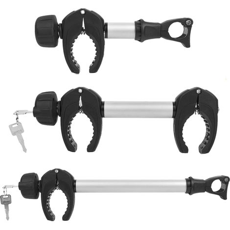 Support de cadre 3 packs, 25cm+32cm+45cm de longueur Support de cadre verrouillable pour porte-vélos ，pour tube en U (1/5)